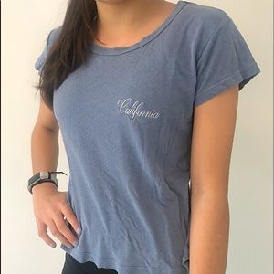 Blue Brandy Melville California T-Shirt